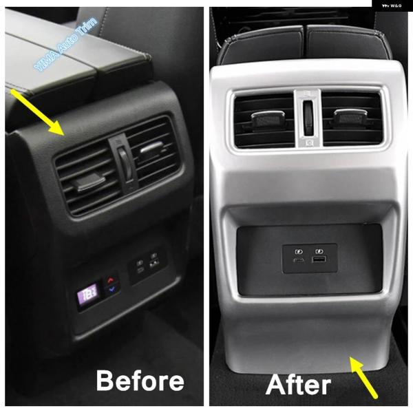 並行輸入品リア アームレスト ボックス エアコン ACベントカバー トリム アンチキック パネル ア...