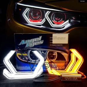 並行輸入品LED エンジェルアイズ M4 スタイル DRLハローリング BMW E46 E90 E60 F10 E91 E92 F30 F31 F34 F01 F02 F80 F82 F83 M2 F20 ヘッドライト