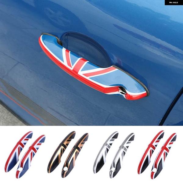 並行輸入品4個 カー スタイリング ドアハンドル ノブケースカバー シェル ステッカー デコレーショ...