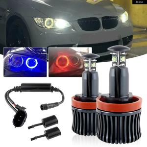 並行輸入品2個 6000K ランプ LED エンジェルアイズ マーカーライト 電球 BMW E81 E82 E87 E88 E90 E92 M3 E93 E60 E70 X5 E71 X6 X6M E89 Z4 2007年以降