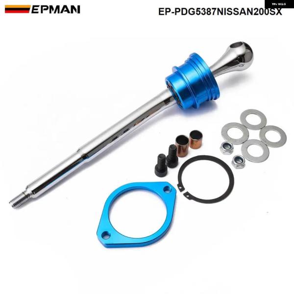 並行輸入品マニュアル トランス ミッション クロームソリッドショートスロー シフター 日産 91-0...