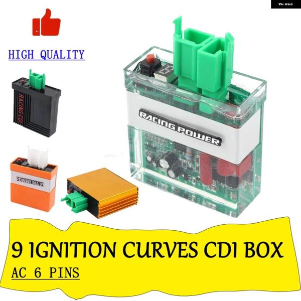 並行輸入品AC 6ピンデジタル調整可能9 点火 カーブレーシングCDI ボックス デジタルCG125...