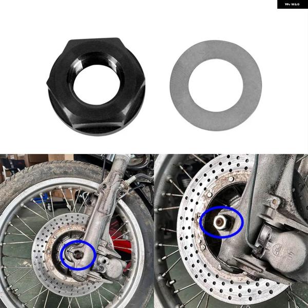 並行輸入品CAFE RACER ACCESSORIES MOTORBIKE フロントアクスルナットM...