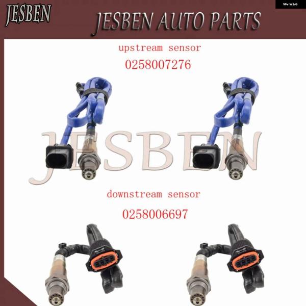 並行輸入品4PCS 0258007276 0258006697 フロントリア ラムダプローブオキシセ...