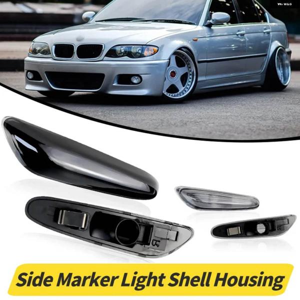 並行輸入品 2個 車用 ウィンカー サイドフェンダー マーカーライト ランプカバー シェル ハウジン...