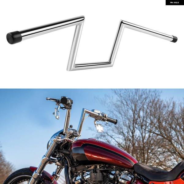 並行輸入品 25MM 1インチ ハンドルバー Z スタイル ドラッグ ハンドルバー ハーレー ホンダ...