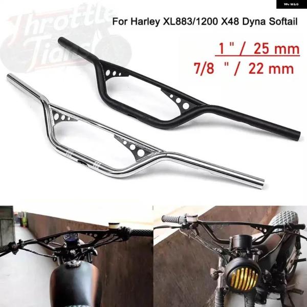 並行輸入品 7/8インチ 22MM 1インチ 25MM レトロ ハンドルバー スポーツスター チョッ...