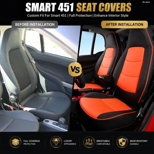 並行輸入品 SMART FOTWO 451 2010 - 2014 2009 インテリア シート カ...