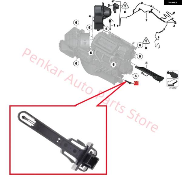 並行輸入品 MINI R55 R56 R57 R58 R59 R60 R61 エバポレーター温度セン...
