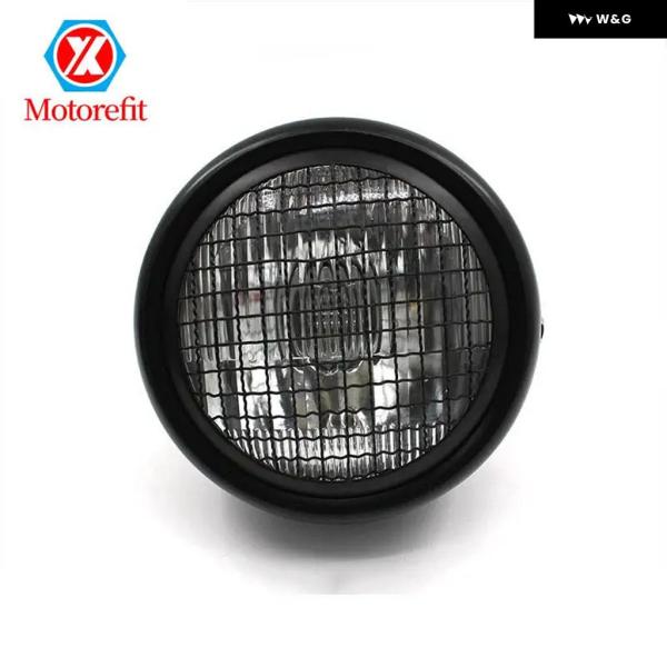 並行輸入品  オートバイ バイク ヘッドライト レトロヴィンテージラウンドメッシュ グリル マスクラ...