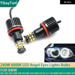 並行輸入品 2P 240W 6000Kランプ LED エンジェルアイズ マーカーライト 電球 BMW E81 E82 E87 E