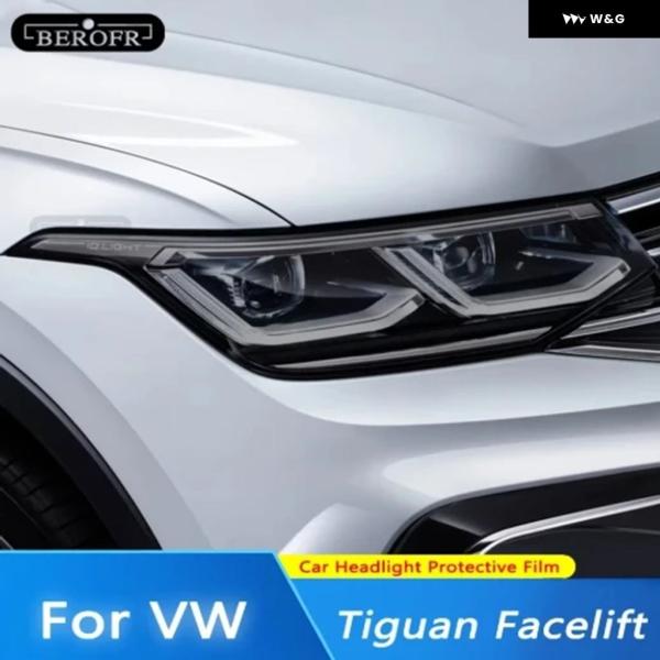 並行輸入品  車用 ヘッドライト フィルム スモークブラック クリアTPU ステッカー フォルクスワ...