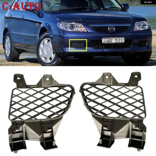 並行輸入品車フロント バンパー グリル カバー ハニカムメッシュスタイル フォグランプ オープンベン...