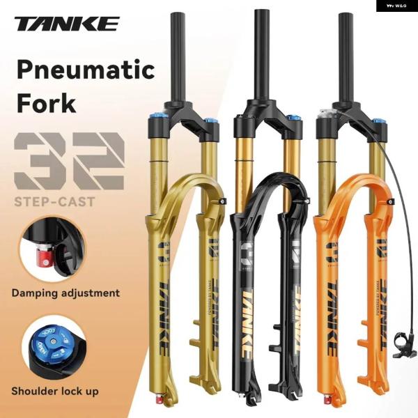 並行輸入品 TANKE バイク フォーク リバウンド MTB エアフロントサスペンション 26/27...