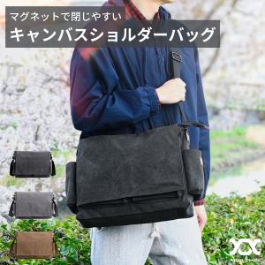 【在庫処分価格】 ショルダーバッグ キャンバス 帆布 メンズ バッグ A4 ノートパソコン 肩掛け 鞄 カバン シンプル ブランド 大容量 斜めがけバッグ CBG1｜アデルフォスYahoo!ショッピング店