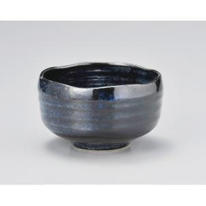 美濃焼 カネ仁藍釉抹茶碗 茶道 道具 湯呑