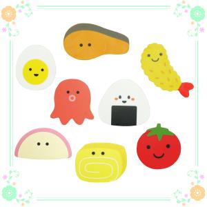 懐かしのレトロ 缶詰風 消しゴム 8柄 各1個セット : カタヤマ店