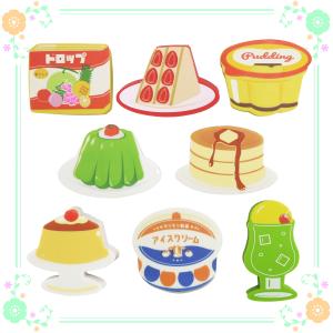 懐かしのレトロ 缶詰風 消しゴム 8柄 各1個セット : カタヤマ店