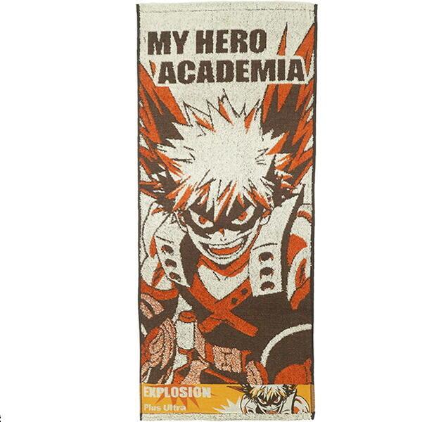 フェイスタオル タオル 僕のヒーローアカデミア 爆豪 勝己 コスチューム 爆破 ヒロアカ ヒーロー ...