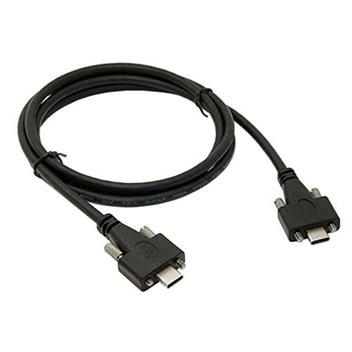 Cablecc USB 3.1Type-CデュアルM2ネジロックからロックへUSB-C10Gbpsデ...