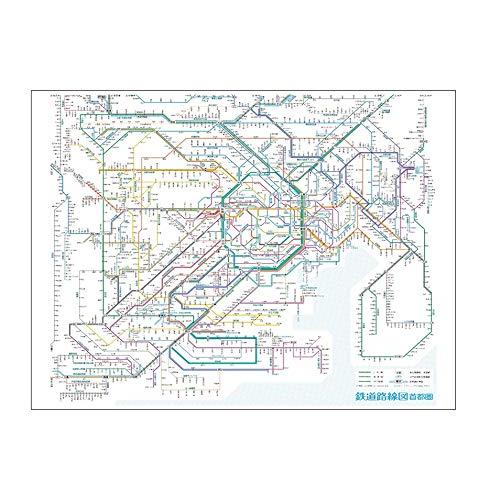鉄道路線図 レジャーシート 首都圏 日本語 RLSJ
