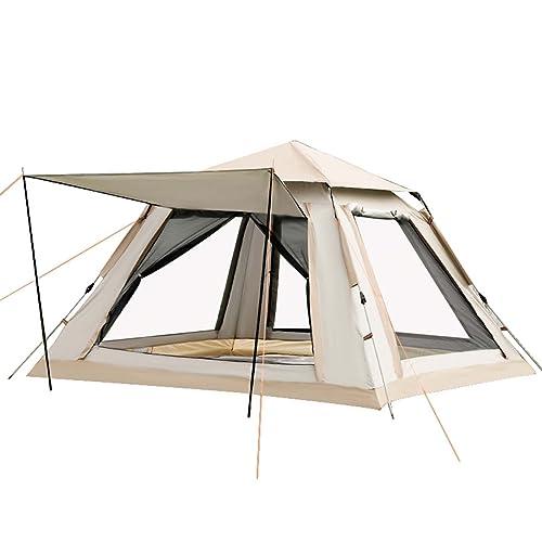 ワンタッチテント、2〜4人用、簡易テント、簡単で素早い組み立て方法、紫外線防止、フロントホール付き、...