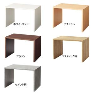 コの字ラック 収納 木製 木目 卓上ラック L...の詳細画像1