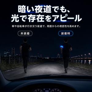 LEDアームバンド ランニングライト USB充...の詳細画像1