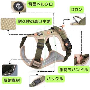 犬 ハーネス 胴輪 抜けない 頑丈 逃げ防止 ...の詳細画像1
