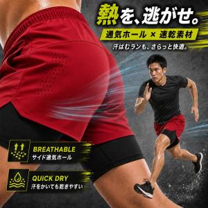 ランニングパンツ メンズ インナー付き スマホ...の詳細画像2
