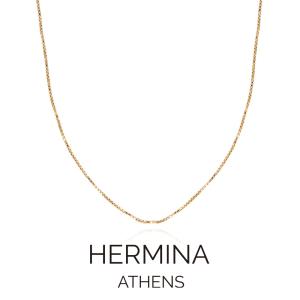 HERMINA ATHENS ヘルミーナ アセン GLOSSY THIN CHAIN チェーン ネックレス ゴールド 45cm レディース ブランド｜storesparkle