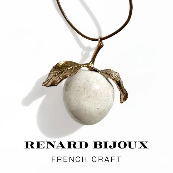 RENARD BIJOUX レナード ビジュー フレンチクラフト りんご ネックレス Apple P...