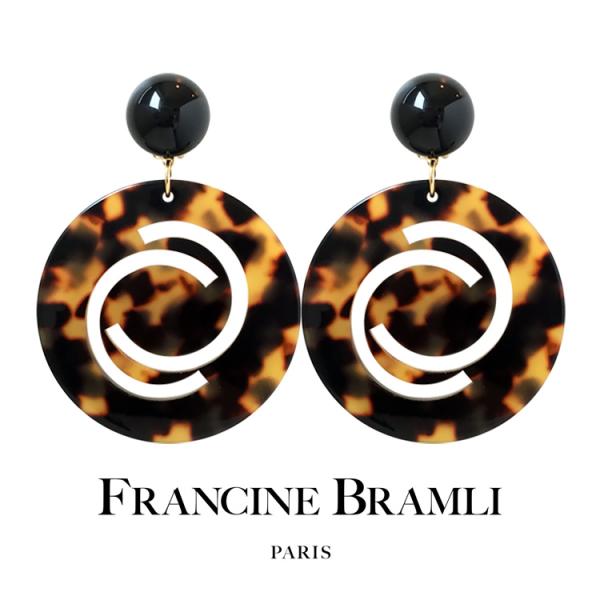 FRANCINE BRAMLI PARIS フランシーヌ ブラムリ パリ sirli-sa べっ甲風...