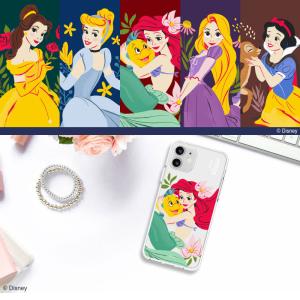 ディズニー クリア 透明ケース キャラクター アリエル ラプンツェル シンデレラ 白雪姫 プリンセス iPhone15/15Plus/15Pro/15ProMax｜storinus