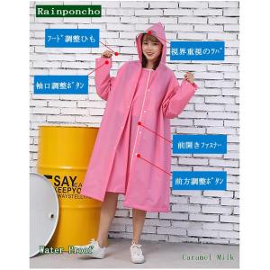 レインコート レインポンチョ 合羽 自転車 バ...の詳細画像5