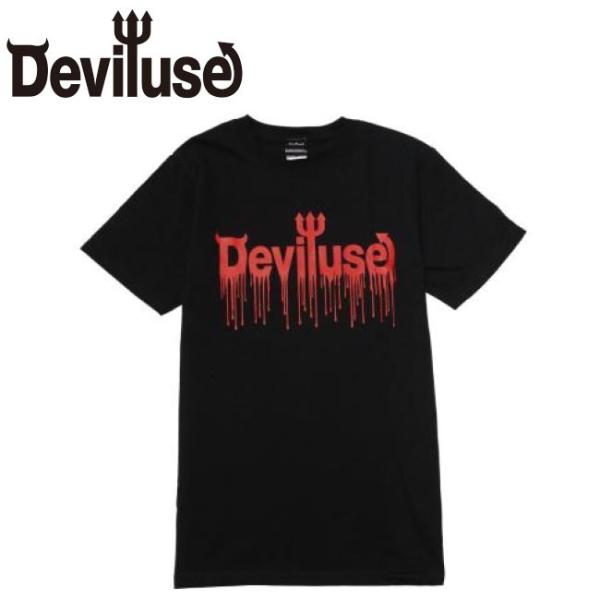 デビルユース DEVILUSE tシャツ LOGO Blood SS Tshirts Black 半...