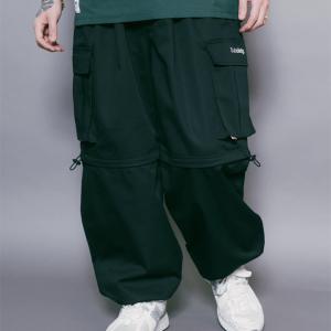 期間限定ポイント10倍！パンツ Subciety サブサエティ MUTANT CARGO PANTS Black 2WAYカーゴパンツ メンズ レディース｜stormy-japan