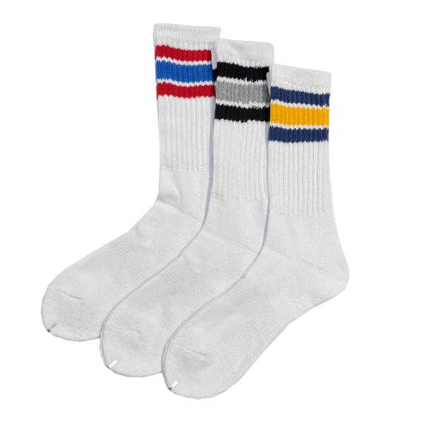 ソックス STORMY ストーミー Crew Line 3 Piece Pack Socks Whi...