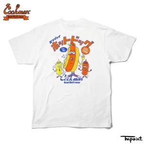 クックマン COOKMAN tシャツ TM Paint Hot Dog White S/S TEE 半袖 Tシャツ コラボレーション ホワイト｜stormy-japan