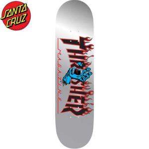 サンタクルーズ SANTA CRUZ デッキ THRASHER SCREAMING FLAME LOGO TEAM Skateboard Deck 7.75inch スラッシャー コラボ スケートボード スケボー｜stormy-japan