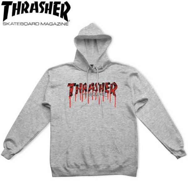 スラッシャー THRASHER パーカー BloodDrip Logo Pullover HoodS...