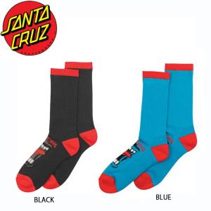 SANTACRUZ SCREAMING SOCKS BLACK BLUE サンタクルーズ スクリーミング ソックス 靴下 2ペアセット ブラック ブルー 18s｜stormy-japan