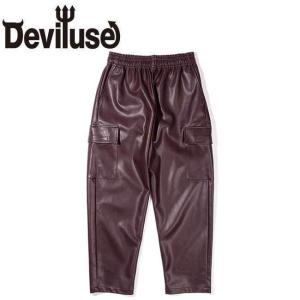 期間限定30％OFFSALE！デビルユース DEVILUSE パンツ Leather Pants Brown ボトムス レザーパンツ ブラウン｜stormy-japan