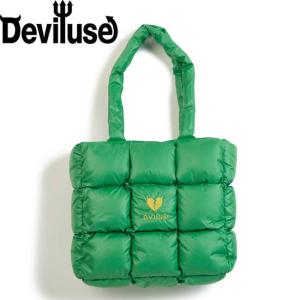 デビルユース Deviluse バッグ Puffer Tote Bag Green fw23125 トートバッグ メンズ レディース｜stormy-japan