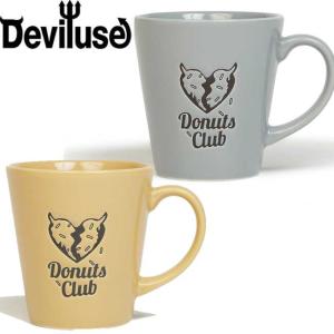 デビルユース Deviluse マグカップ Donuts Club Mug CUP Gray fw23144 Camel fw23145 コップ メンズ レディース｜stormy-japan