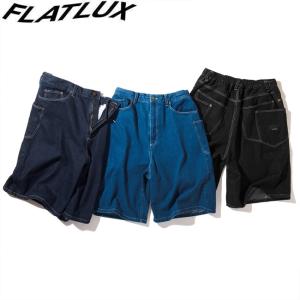 ショーツ FLATLUX フラットラックス Megalo Short Indigo Washed Black ボトムス ハーフパンツ メンズ レディース｜stormy-japan