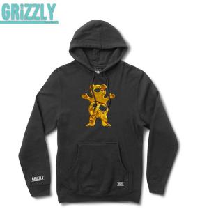 SALE30%OFF GRIZZLY SHATTER BEAR HOODIE BLACK グリズリー プルオーバーフード パーカー ブラック 16f｜stormy-japan