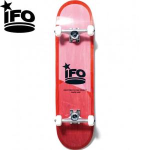 アイエフオー IFO TRANSPARENT SKATEBOARD COMPLETE Red 8.0Inch トランスペアレント コンプリートデッキ スケートボード｜stormy-japan