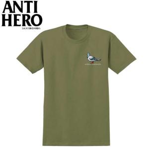 tシャツ ANTIHERO アンタイヒーロー LIL PIGEON S/S TEE Military Green 半袖Tシャツ カットソー メンズ レディース｜stormy-japan