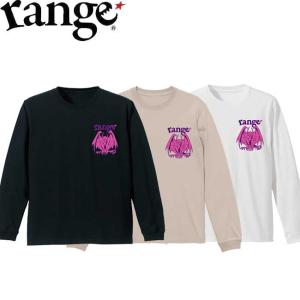 レンジ range tシャツ Pink Purple Devil L/S tee Black Beige White 長袖 Tシャツ カットソー メンズ レディース｜stormy-japan